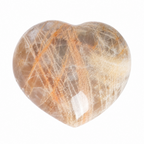 Peach Moonstone Heart - 1 of a Kind