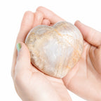 Peach Moonstone Heart - 1 of a Kind