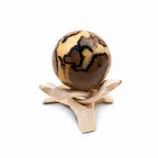 Rare Black Septarian Sphere - 1 of a Kind