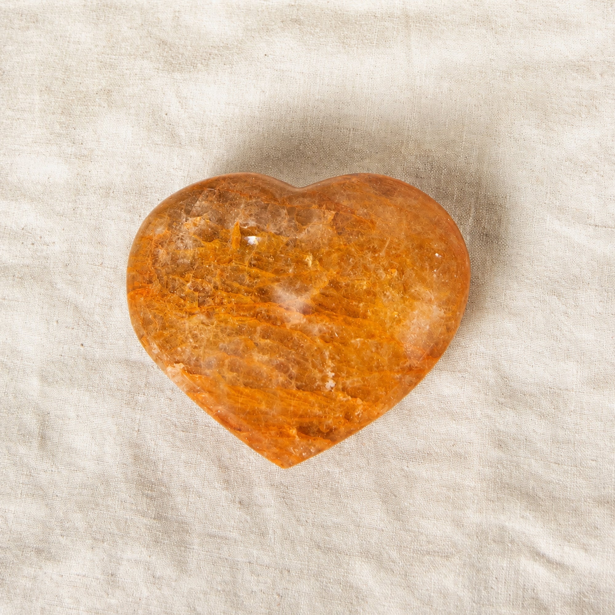 Golden Healer Quartz Heart - 1 of a Kind
