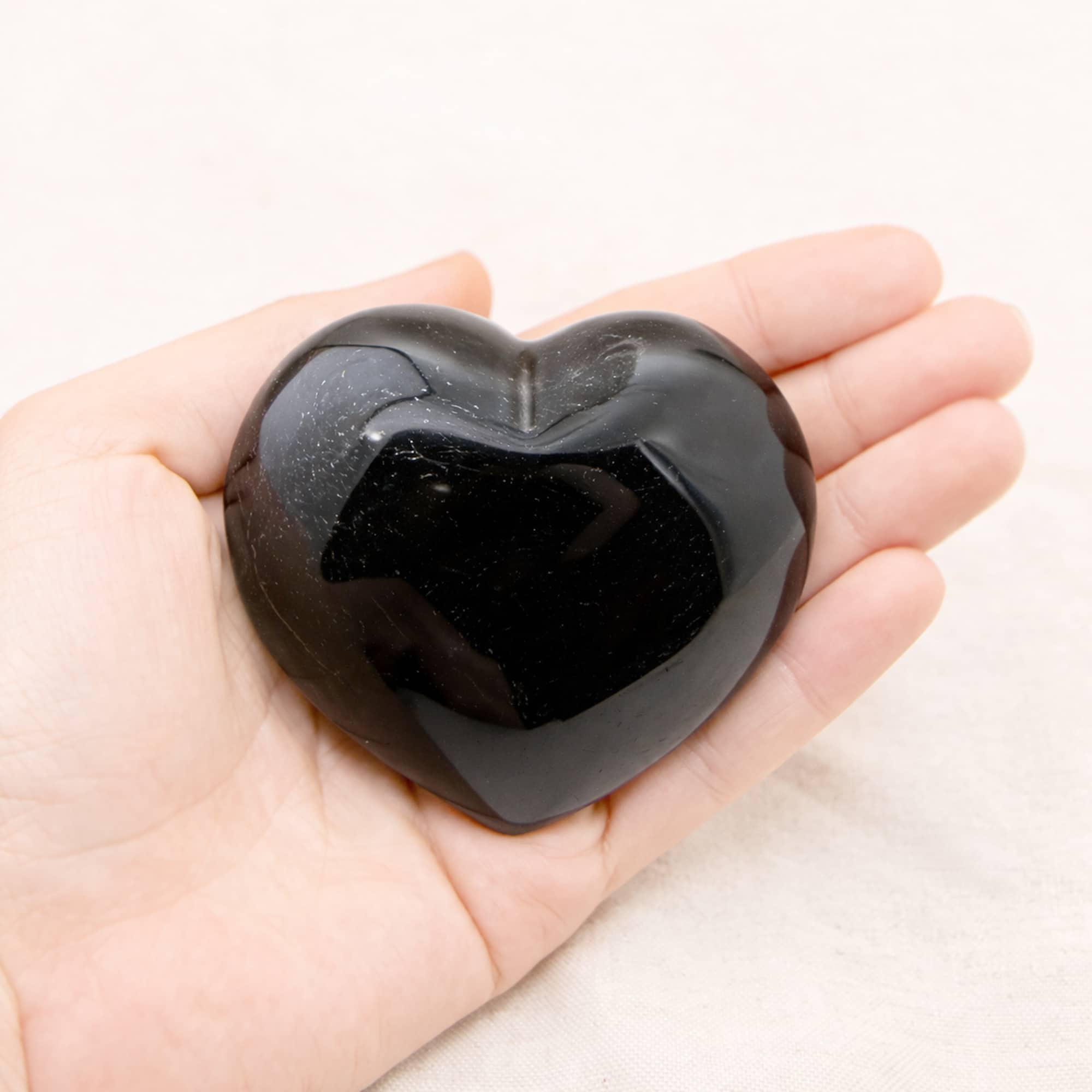 Black Tourmaline Heart - 1 of a Kind - AAA Premium Quality