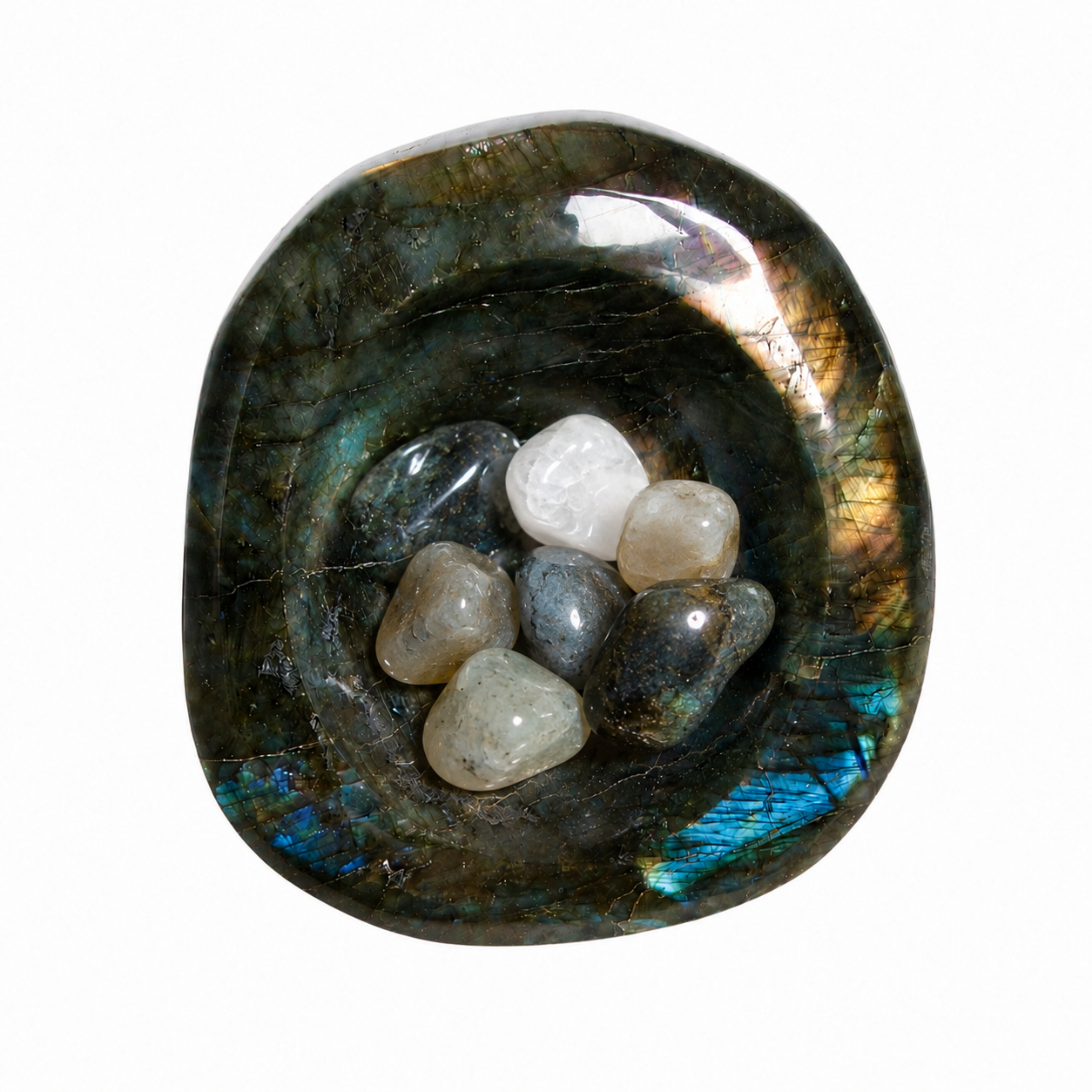 Labradorite Blue Flame Bowl