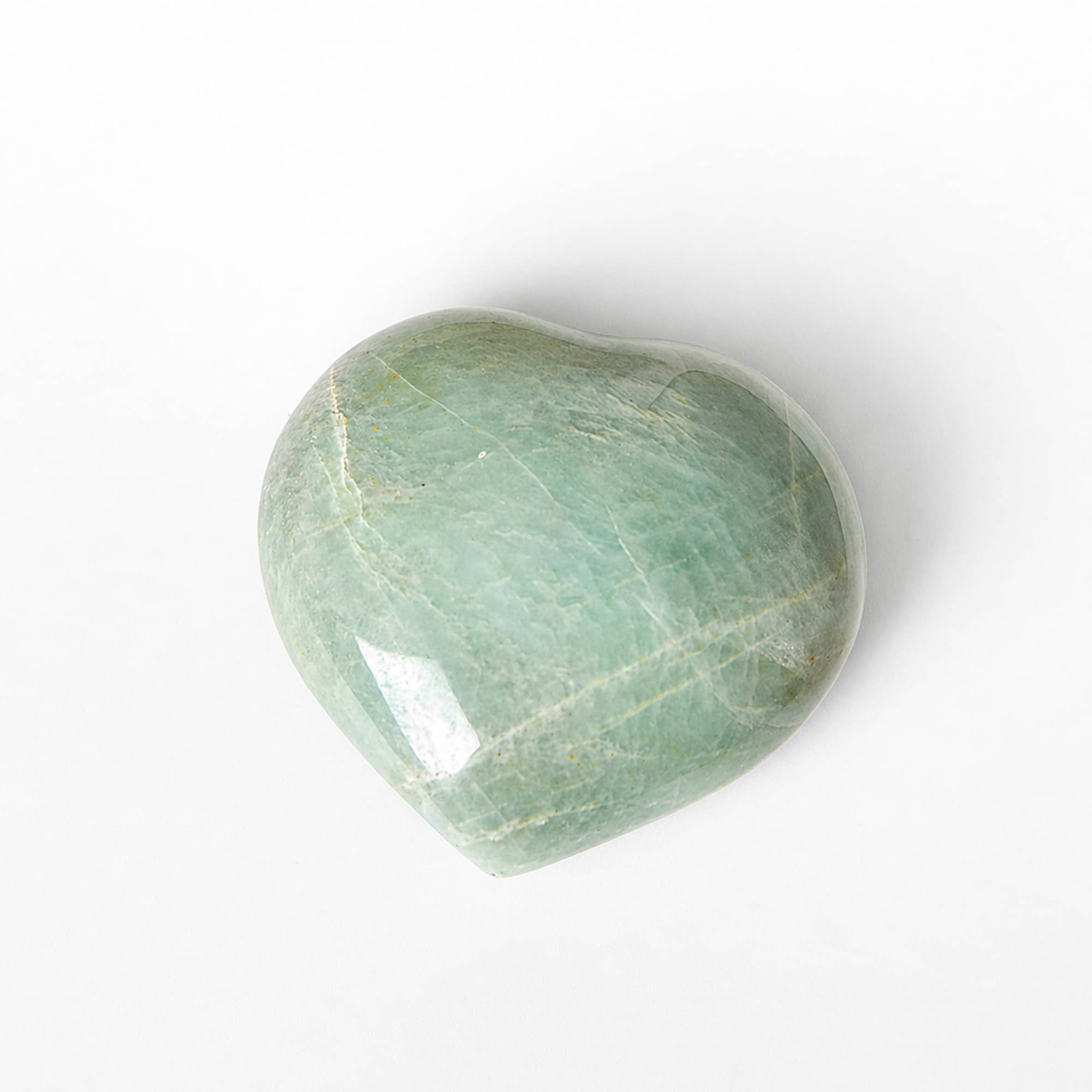 Rare Green Moonstone Heart - 1 of a Kind