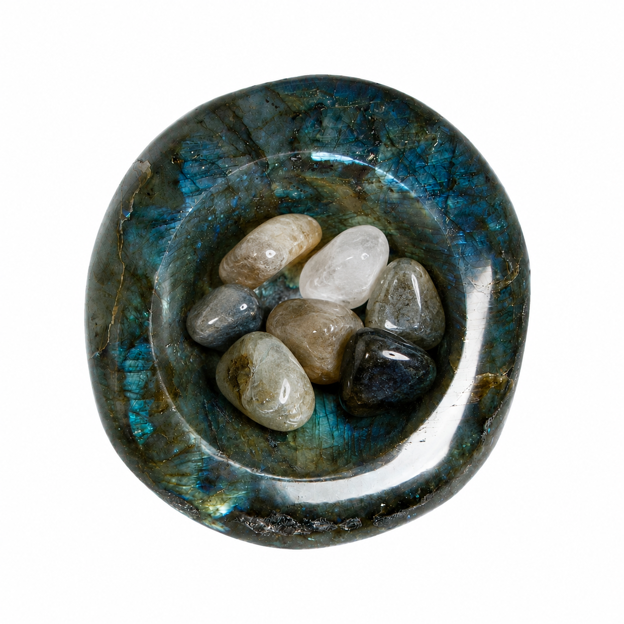 Labradorite Blue Flame Bowl