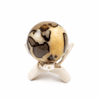 Rare Black Septarian Sphere - 1 of a Kind