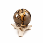 Rare Black Septarian Sphere - 1 of a Kind