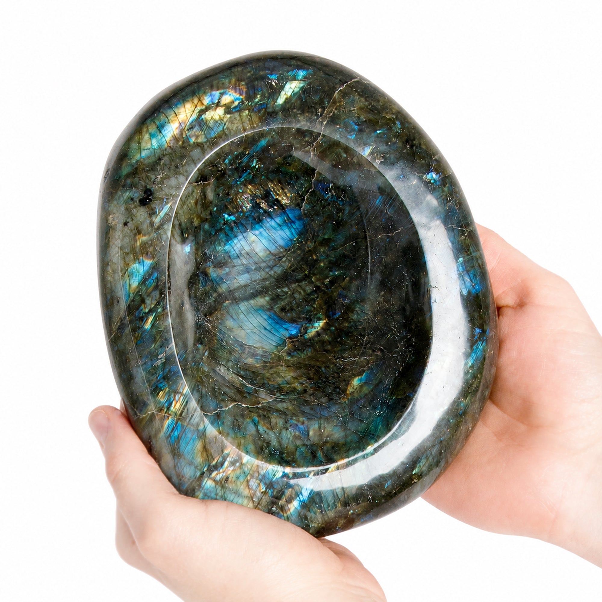 Labradorite Blue Flame Bowl