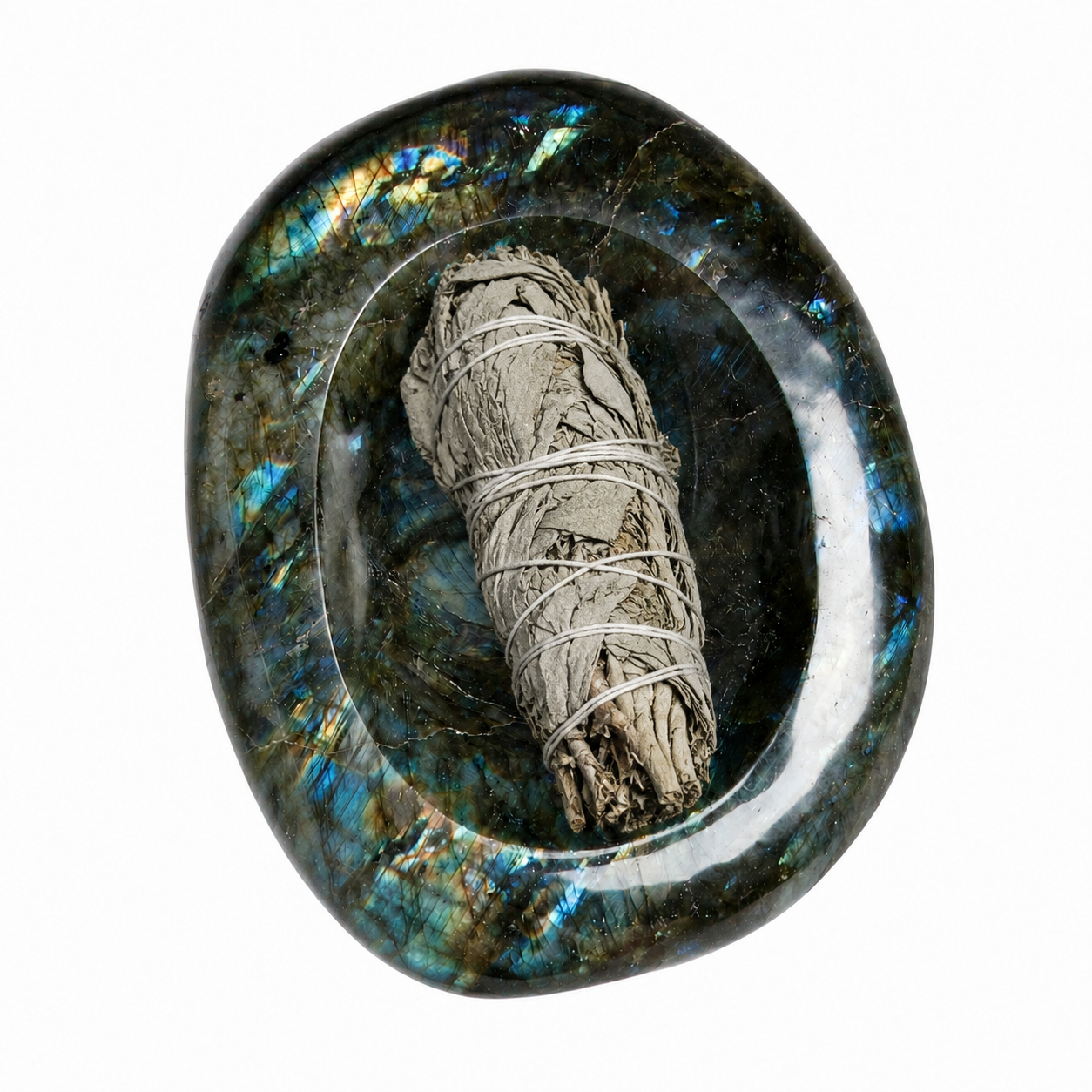 Labradorite Blue Flame Bowl