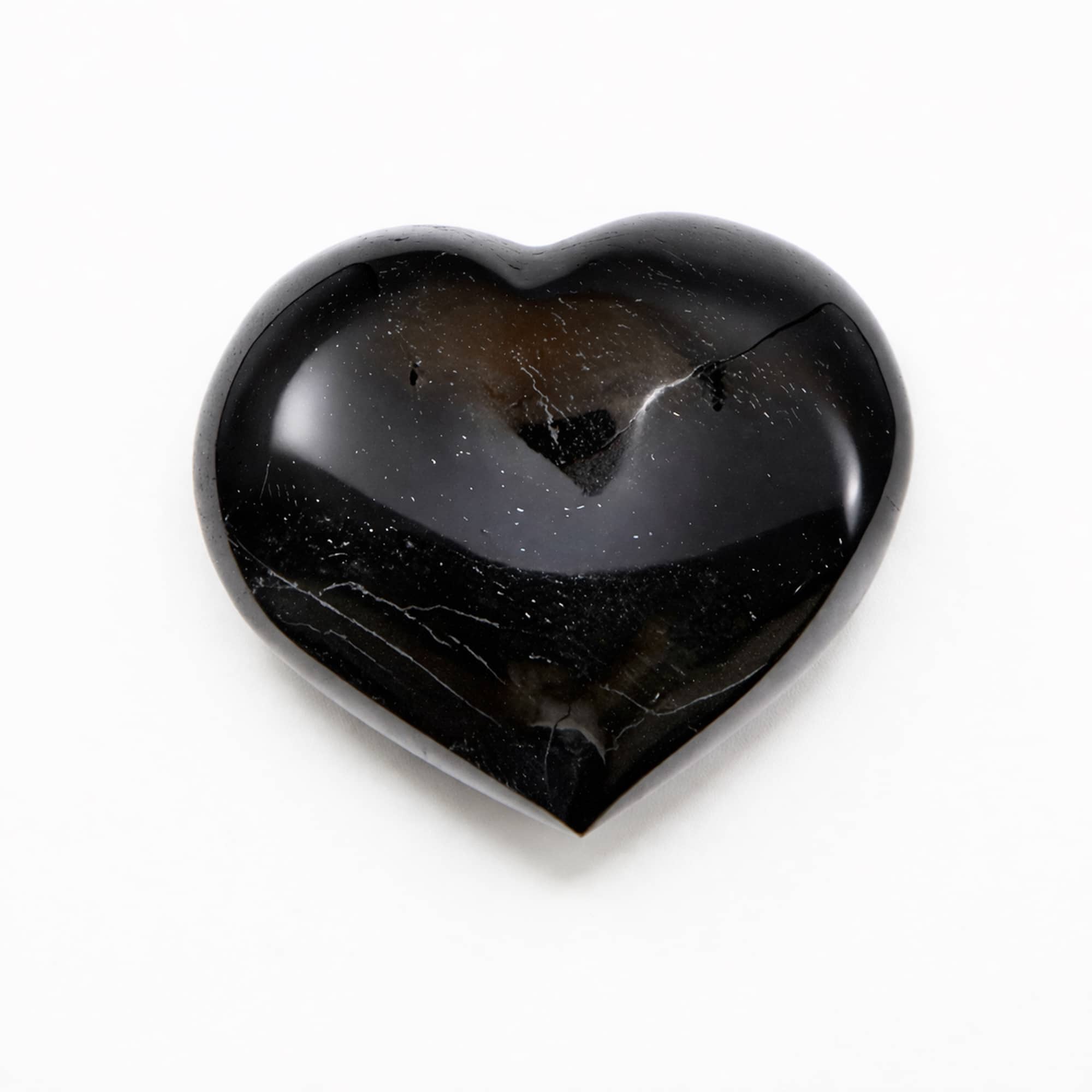 Black Tourmaline Heart - 1 of a Kind - AAA Premium Quality