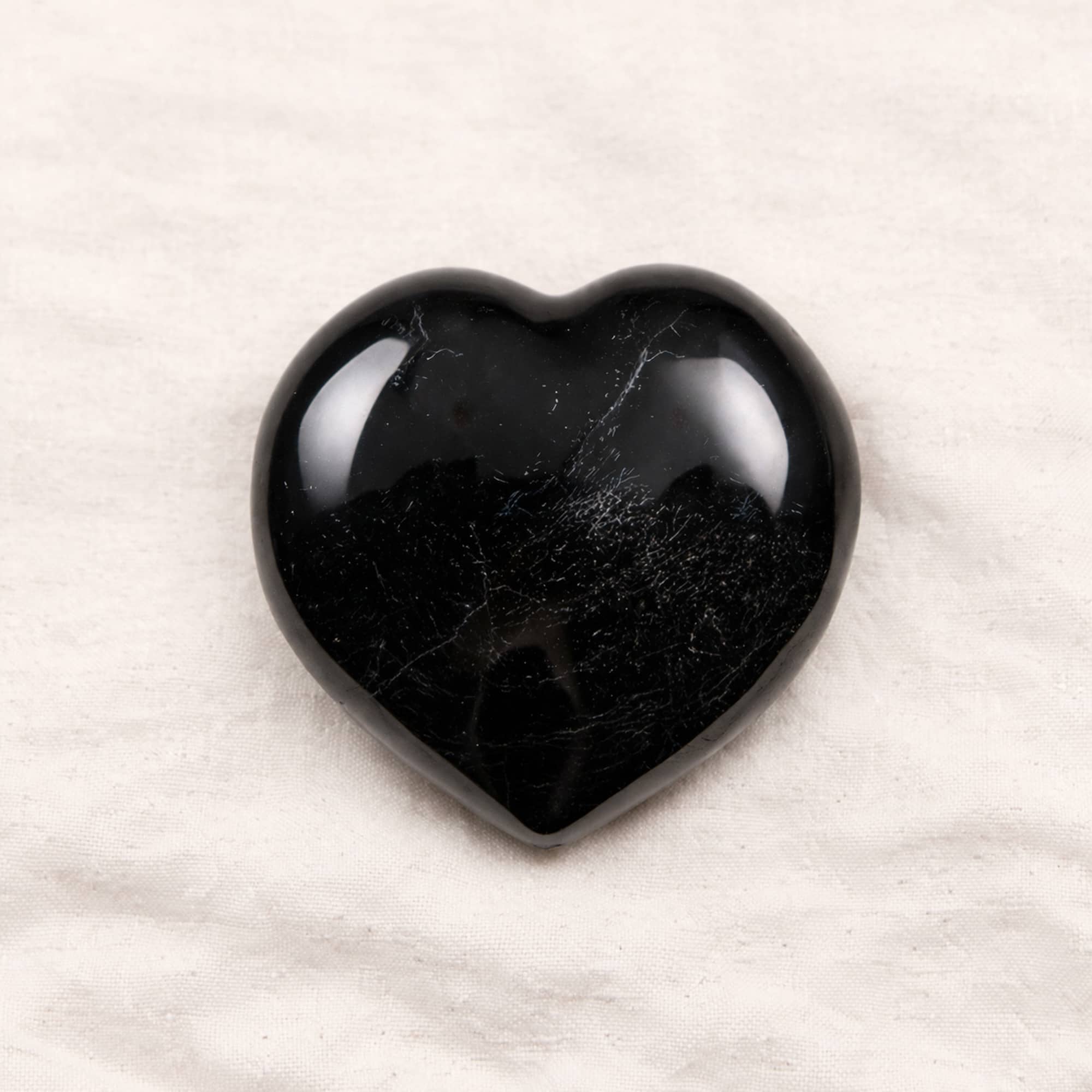 Black Tourmaline Heart - 1 of a Kind - AAA Premium Quality