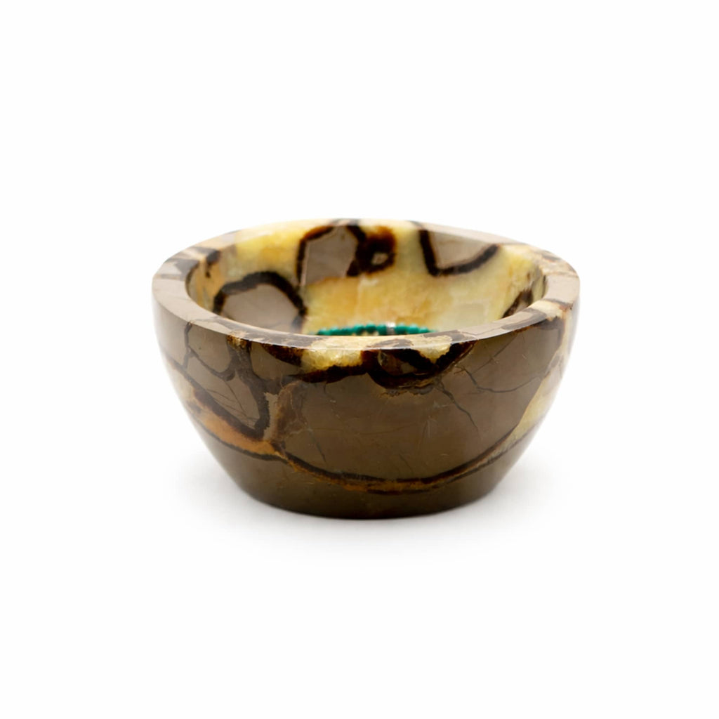Rare Black Septarian Crystal Bowl - 1 of a Kind