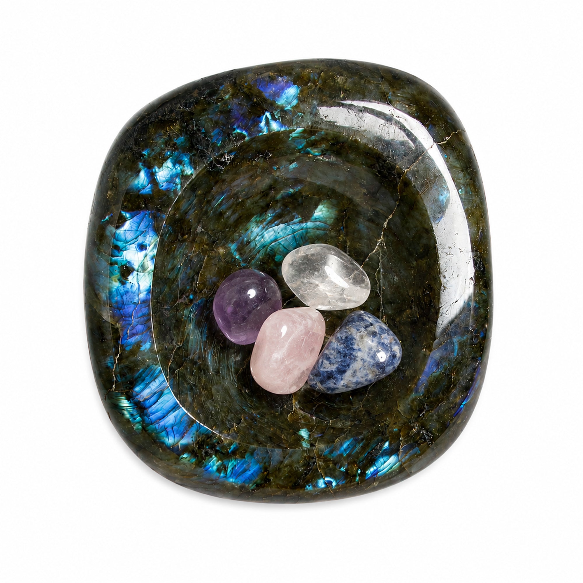 Labradorite Blue Flame Bowl
