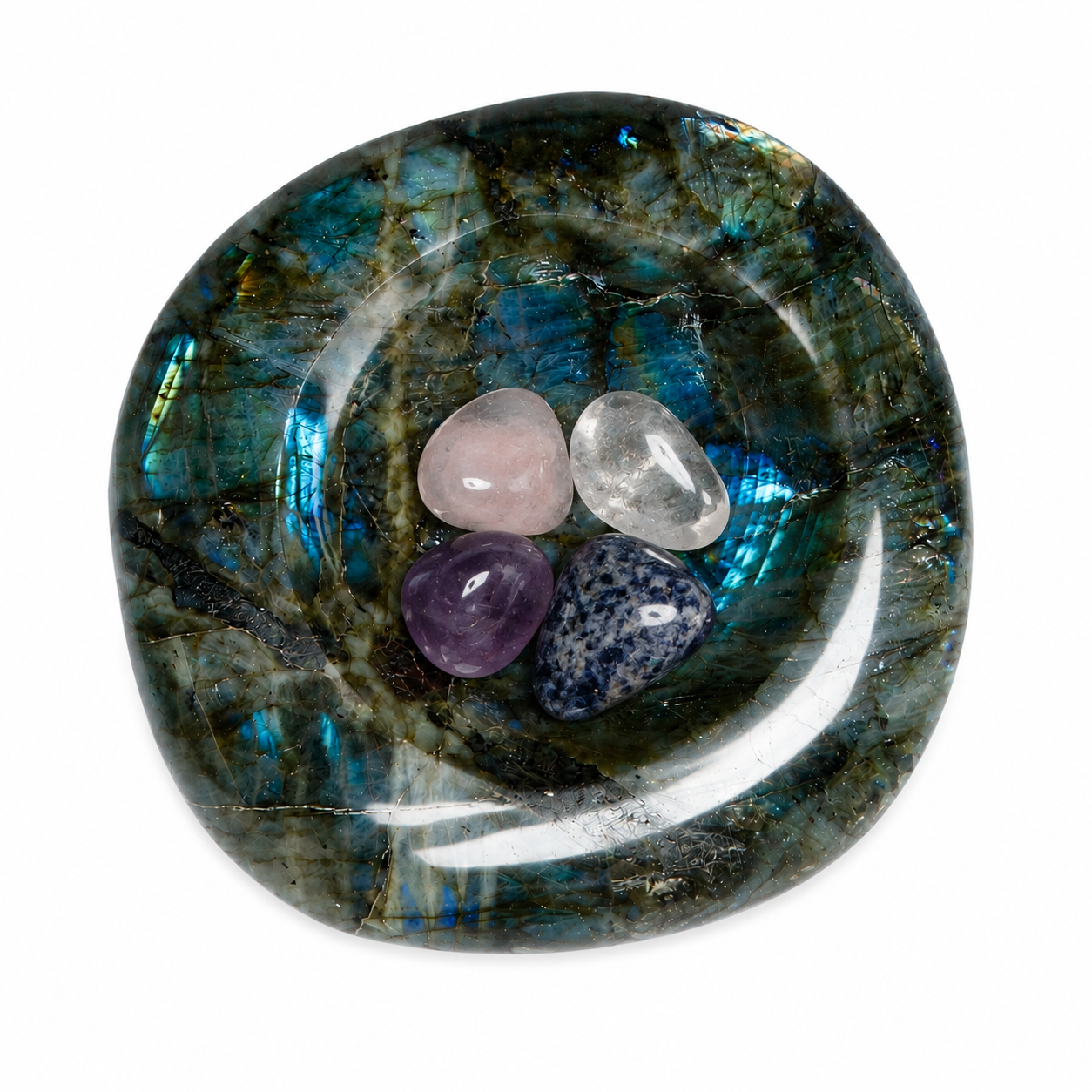 Labradorite Blue Flame Bowl