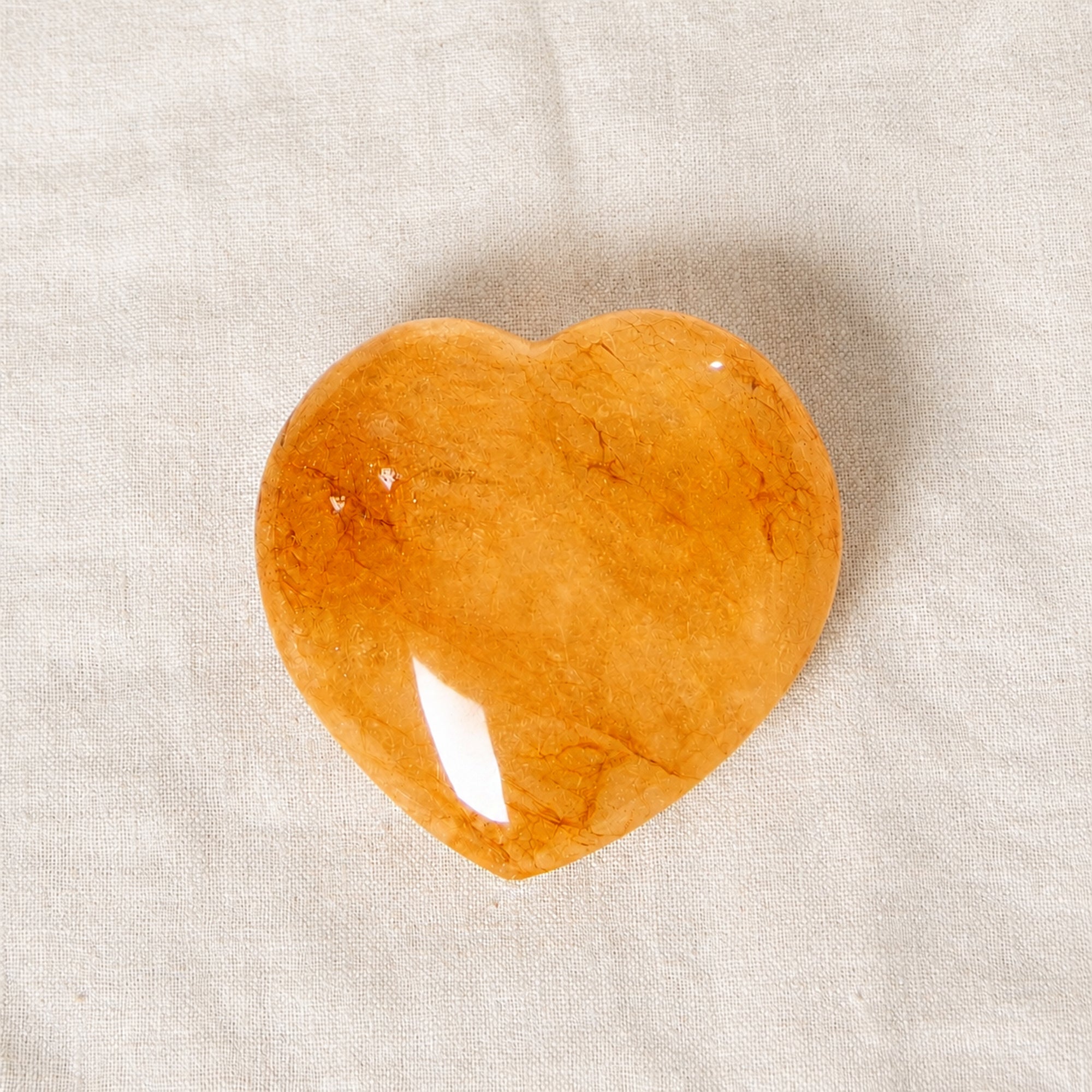 Golden Healer Quartz Heart - 1 of a Kind