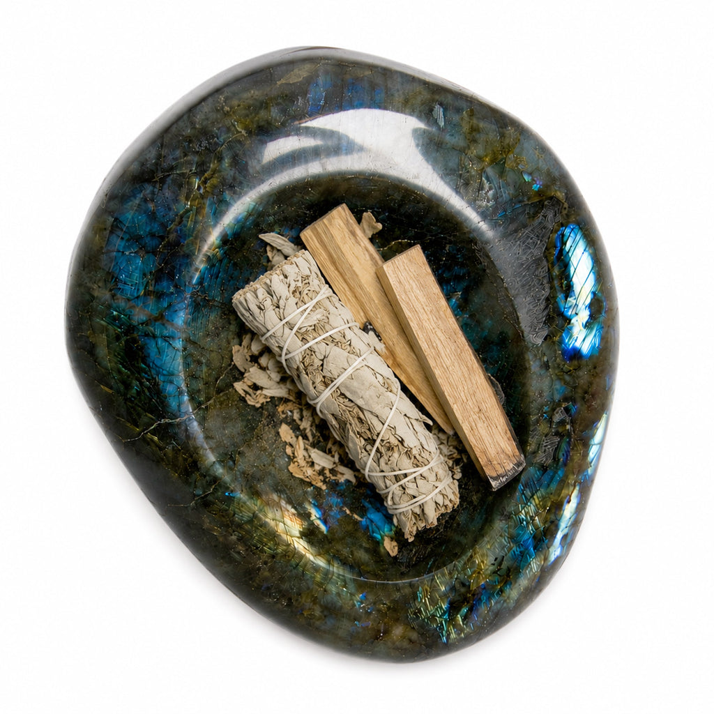 Labradorite Blue Flame Bowl