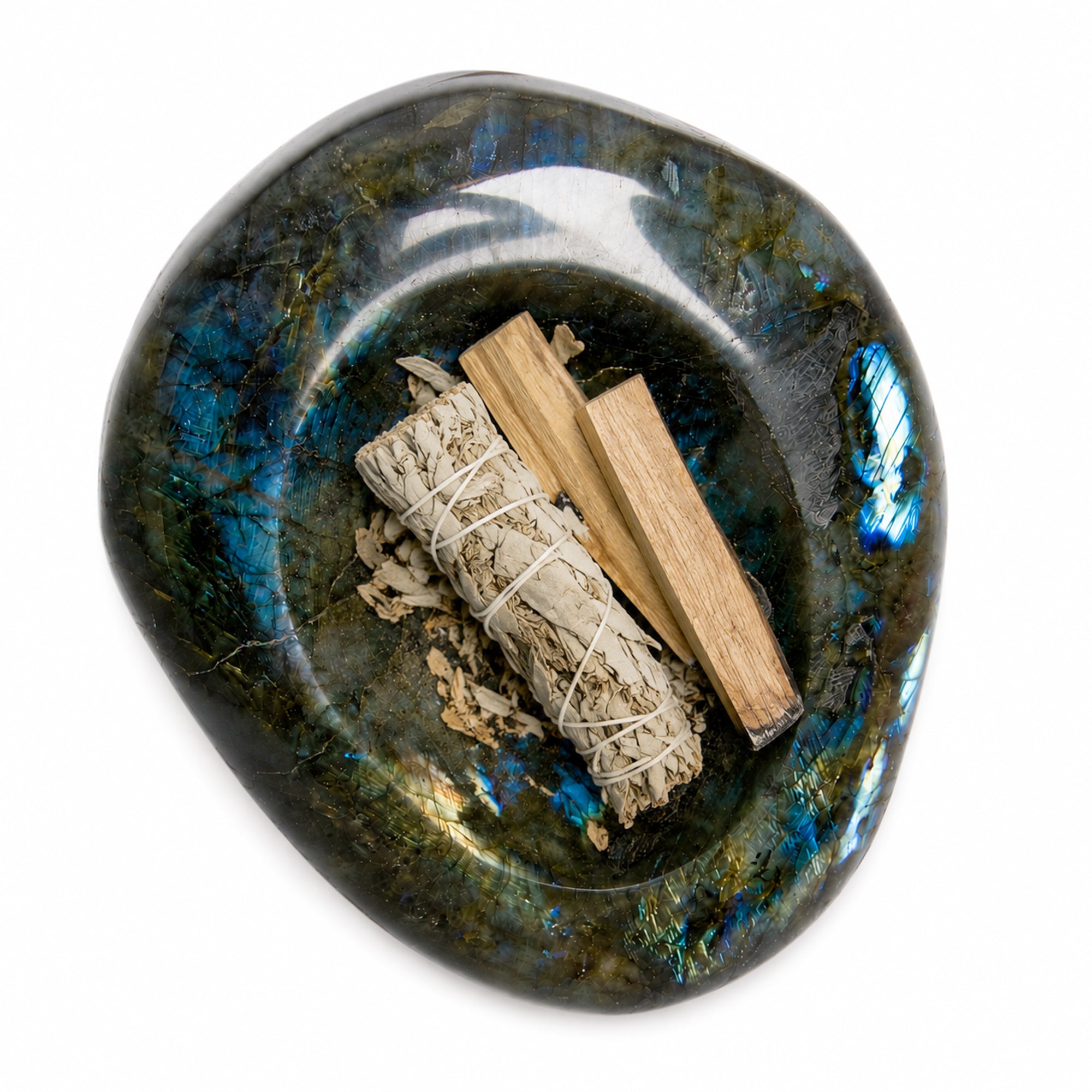 Labradorite Blue Flame Bowl
