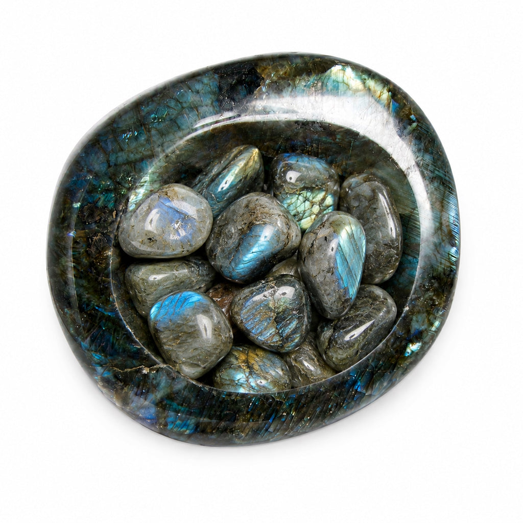 Labradorite Blue Flame Bowl