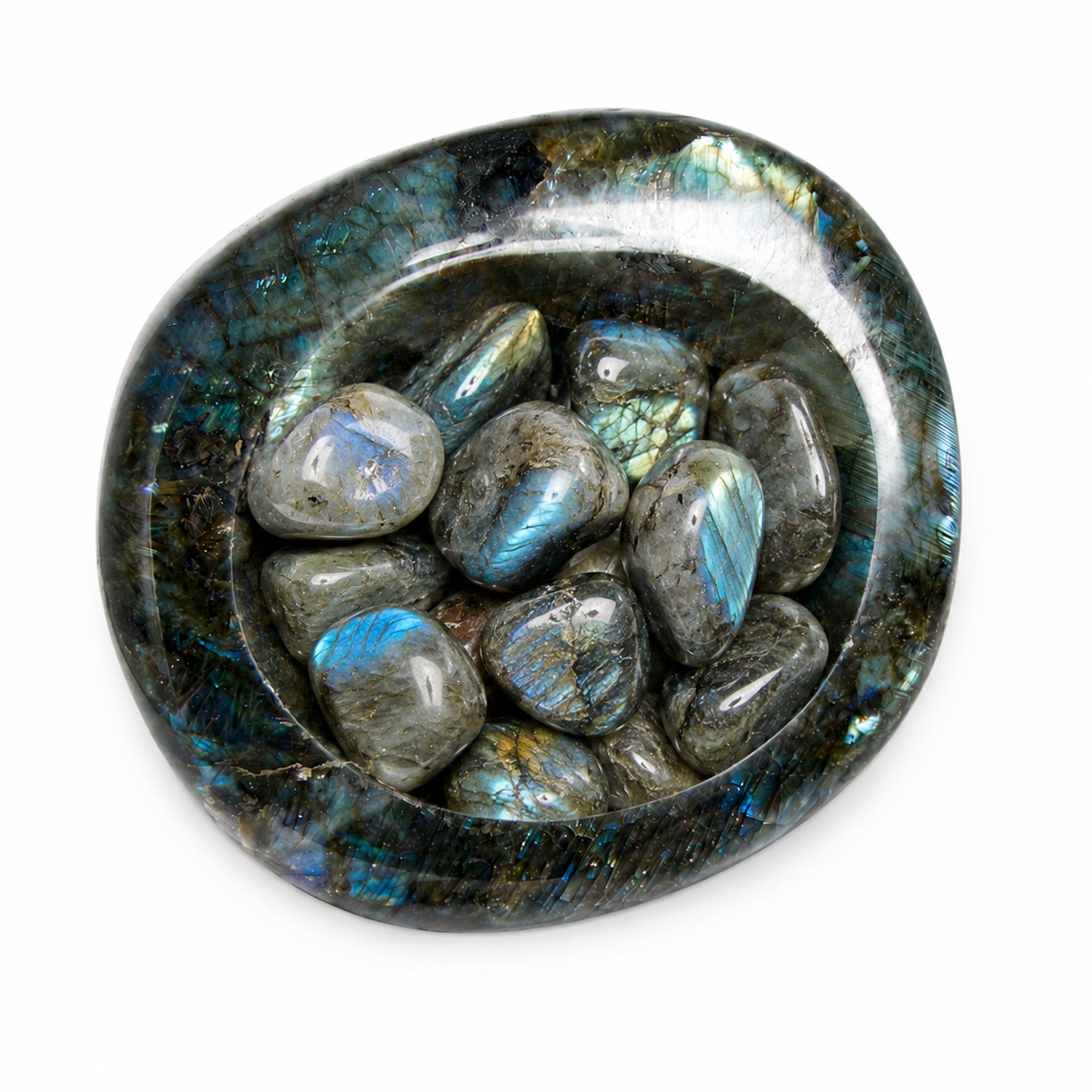 Labradorite Blue Flame Bowl