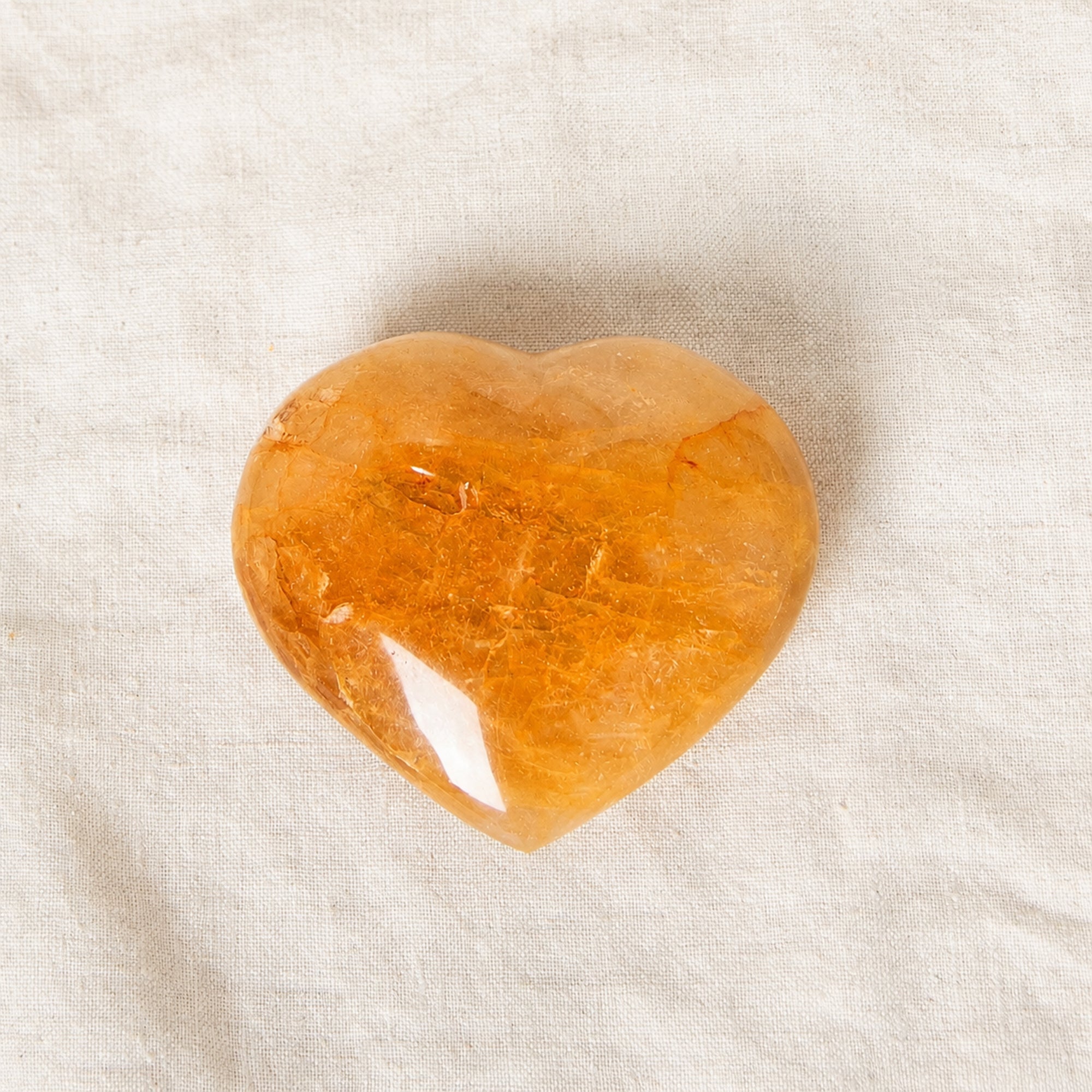 Golden Healer Quartz Heart - 1 of a Kind