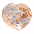 Peach Moonstone Heart - 1 of a Kind