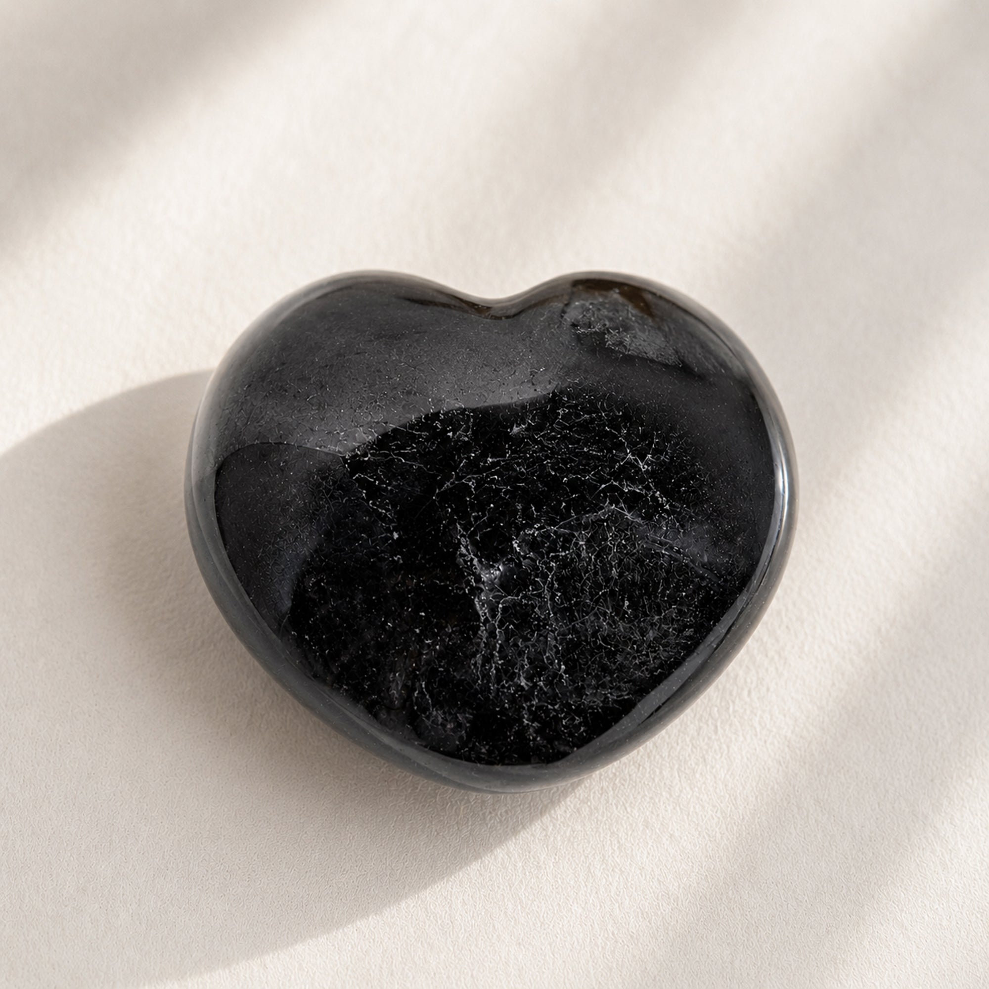 Black Tourmaline Heart - 1 of a Kind - AAA Premium Quality