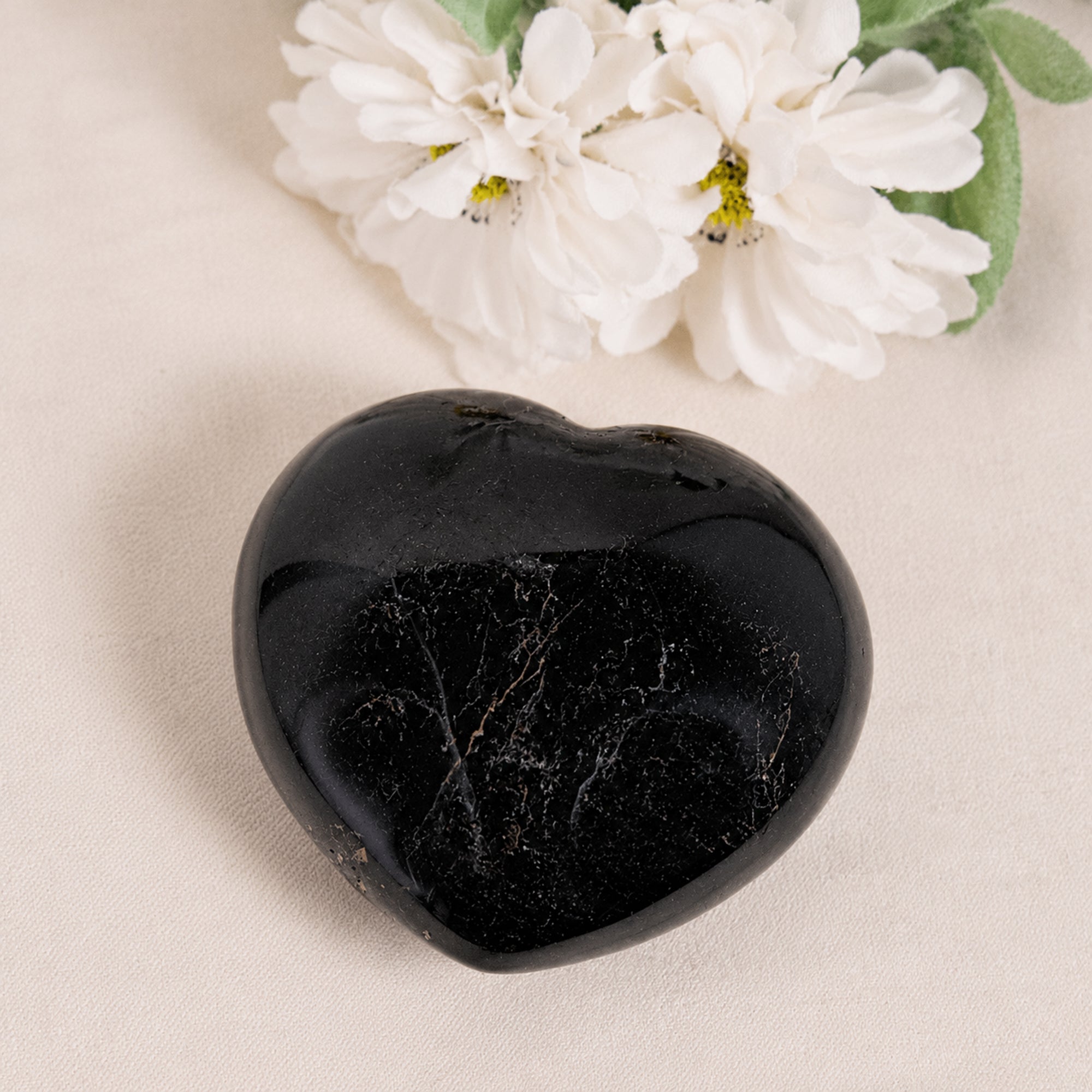 Black Tourmaline Heart - 1 of a Kind - AAA Premium Quality