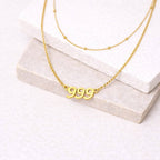 Angel Number Necklaces - Gold or Silver