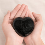 Black Tourmaline Heart - 1 of a Kind - AAA Premium Quality