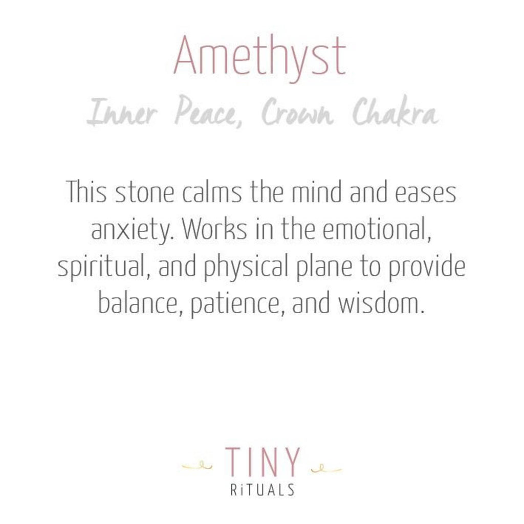 Amethyst Worry Stone