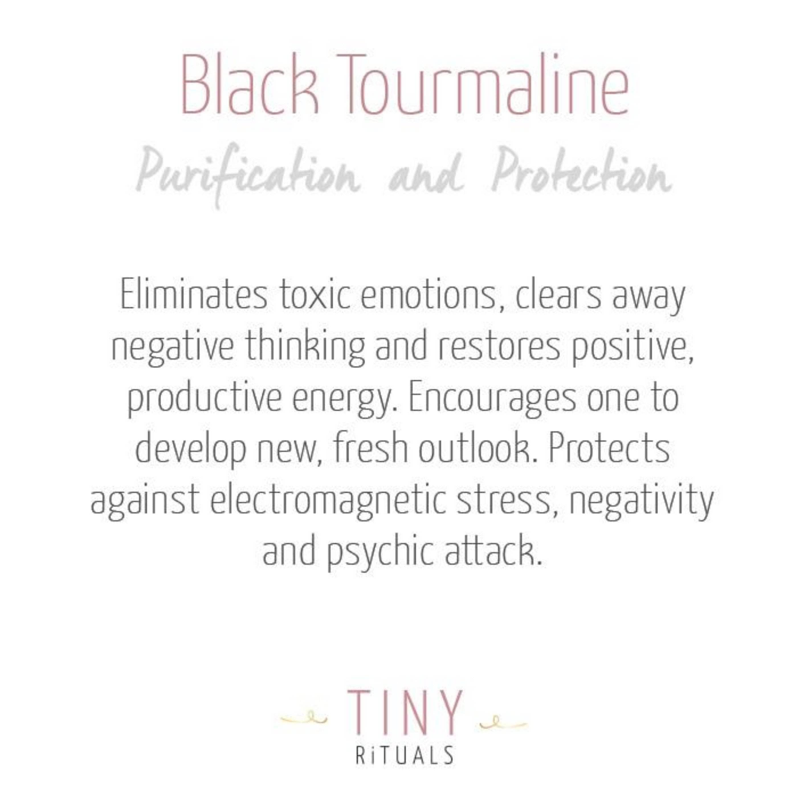 Black Tourmaline Worry Stone