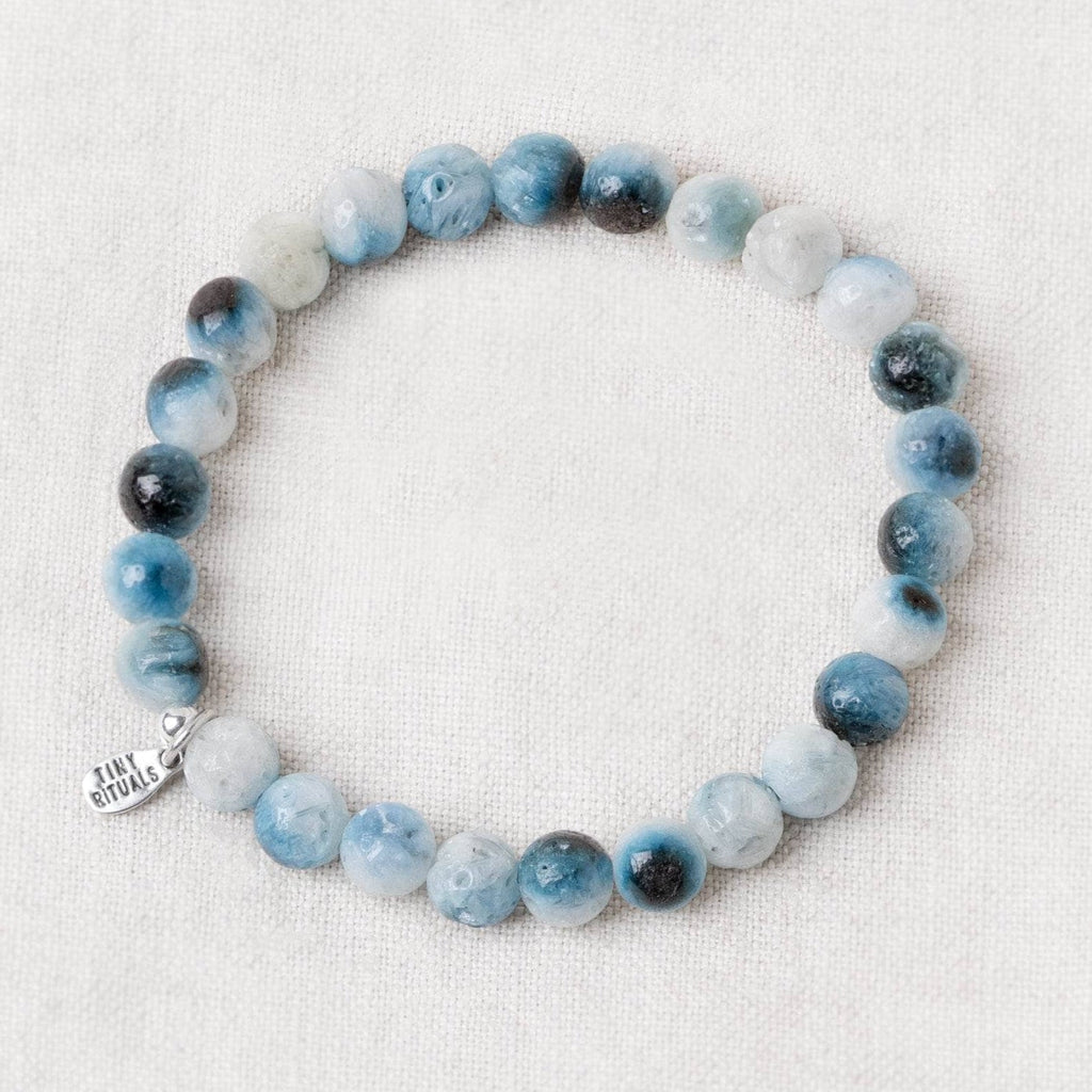 Rare Blue Ice Glacierite Energy Bracelet 6mm