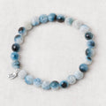 Rare Blue Ice Glacierite Energy Bracelet 6mm