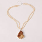 Citrine Druzy Pendant Necklace