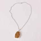 Citrine Druzy Pendant Necklace