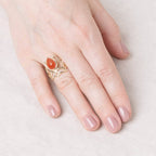 Lotus Gemstone Ring