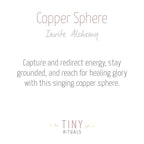 Copper Healing Sphere with Tripod
