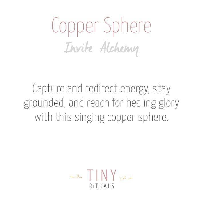 Copper Healing Sphere with Tripod
