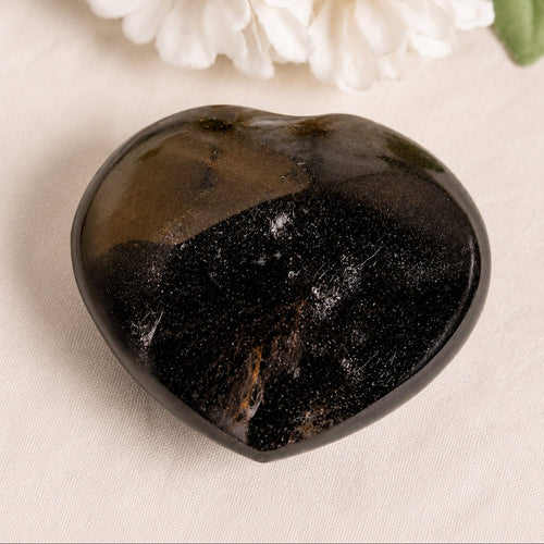 Black Tourmaline Heart - 1 of a Kind - AAA Premium Quality