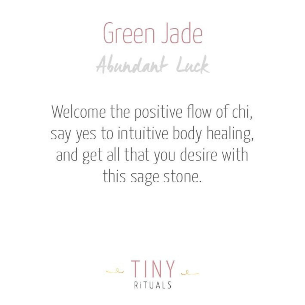 Green Jade Worry Stone