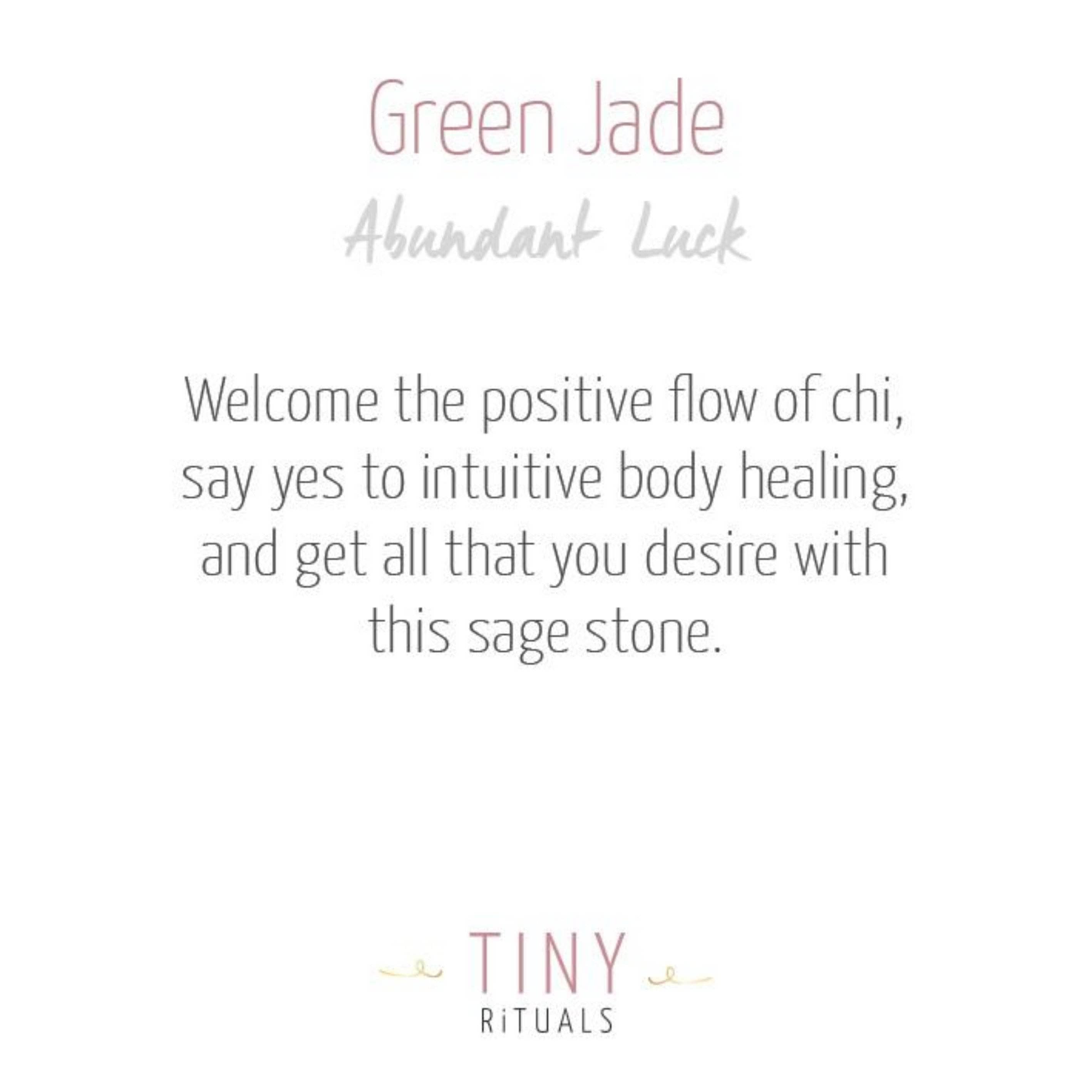 Green Jade Worry Stone