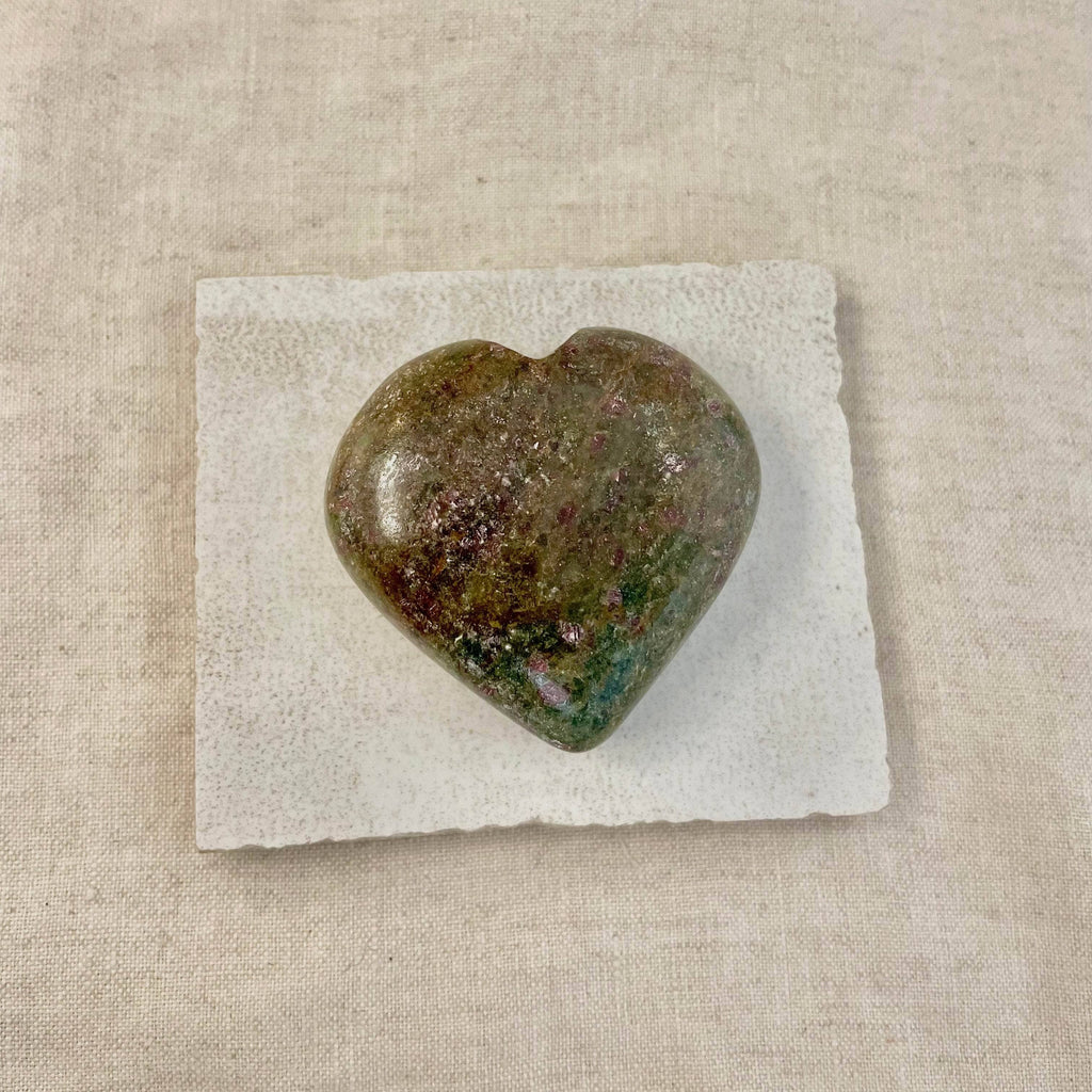 Ruby-Kyanite Heart