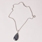 Labradorite Teardrop Pendant Necklace