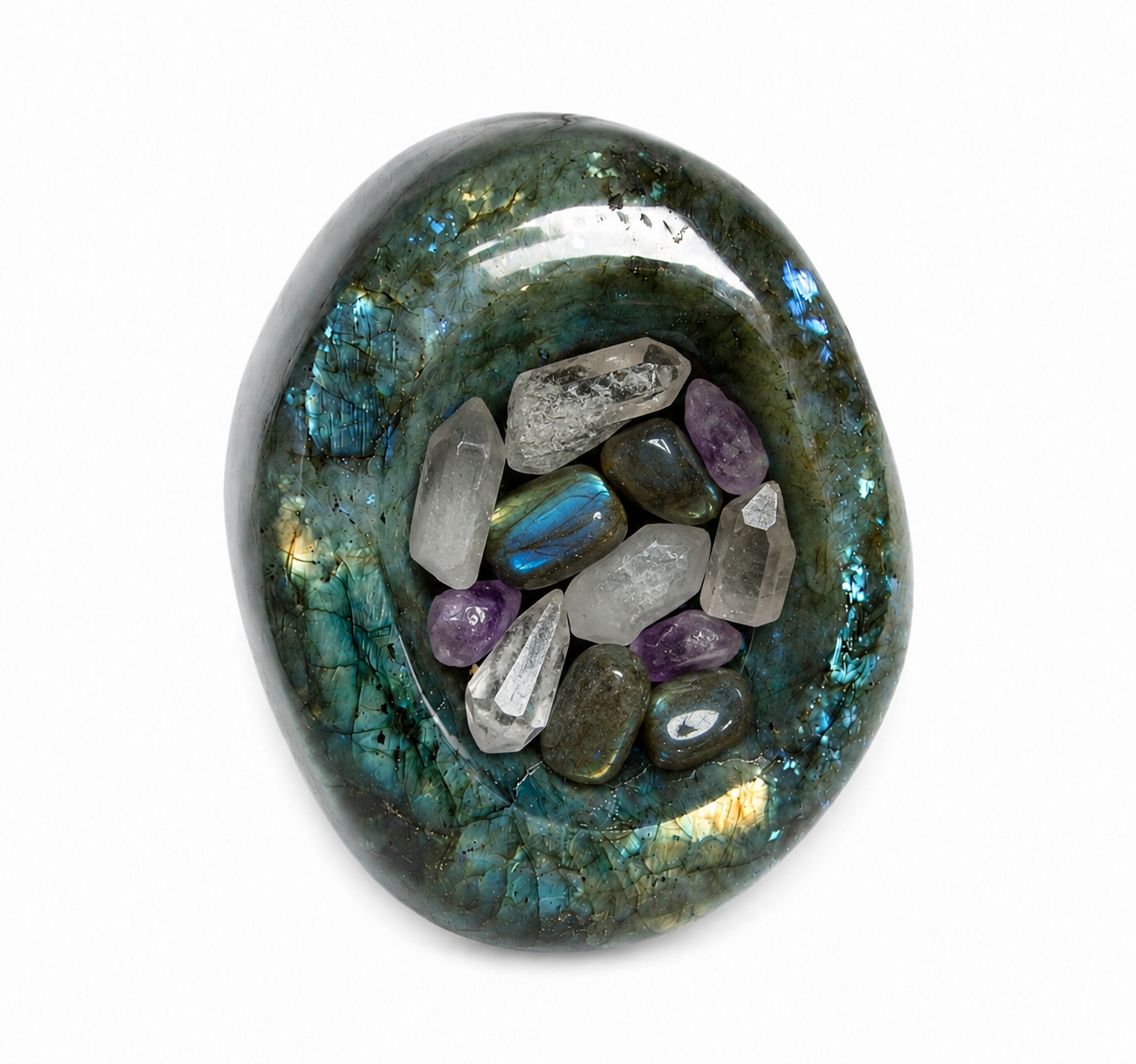 Labradorite Blue Flame Bowl