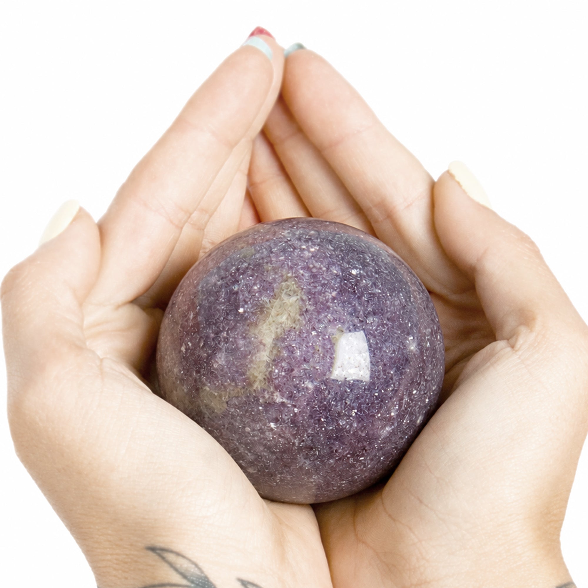 Lepidolite Sphere with Tripod - AAA Premium Quality
