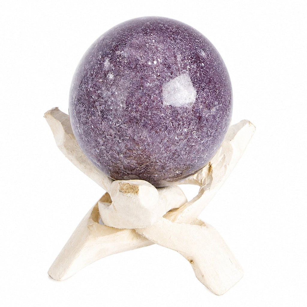 Lepidolite Sphere with Tripod - AAA Premium Quality