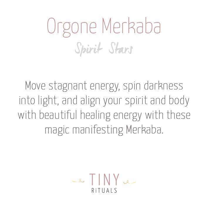 Tiny Gemstone Orgone Merkaba