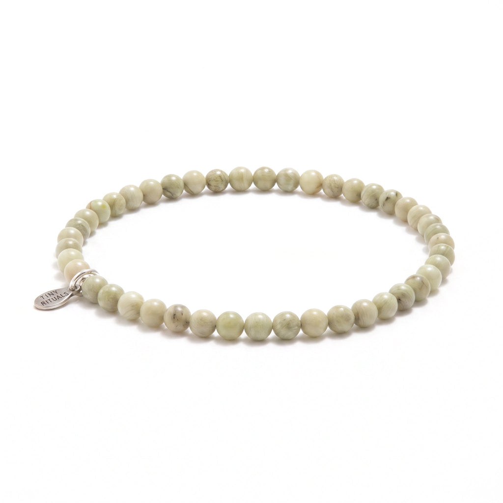 Rare Matcha Alashan Agate Energy Bracelet