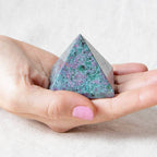 Ruby-Kyanite Pyramid