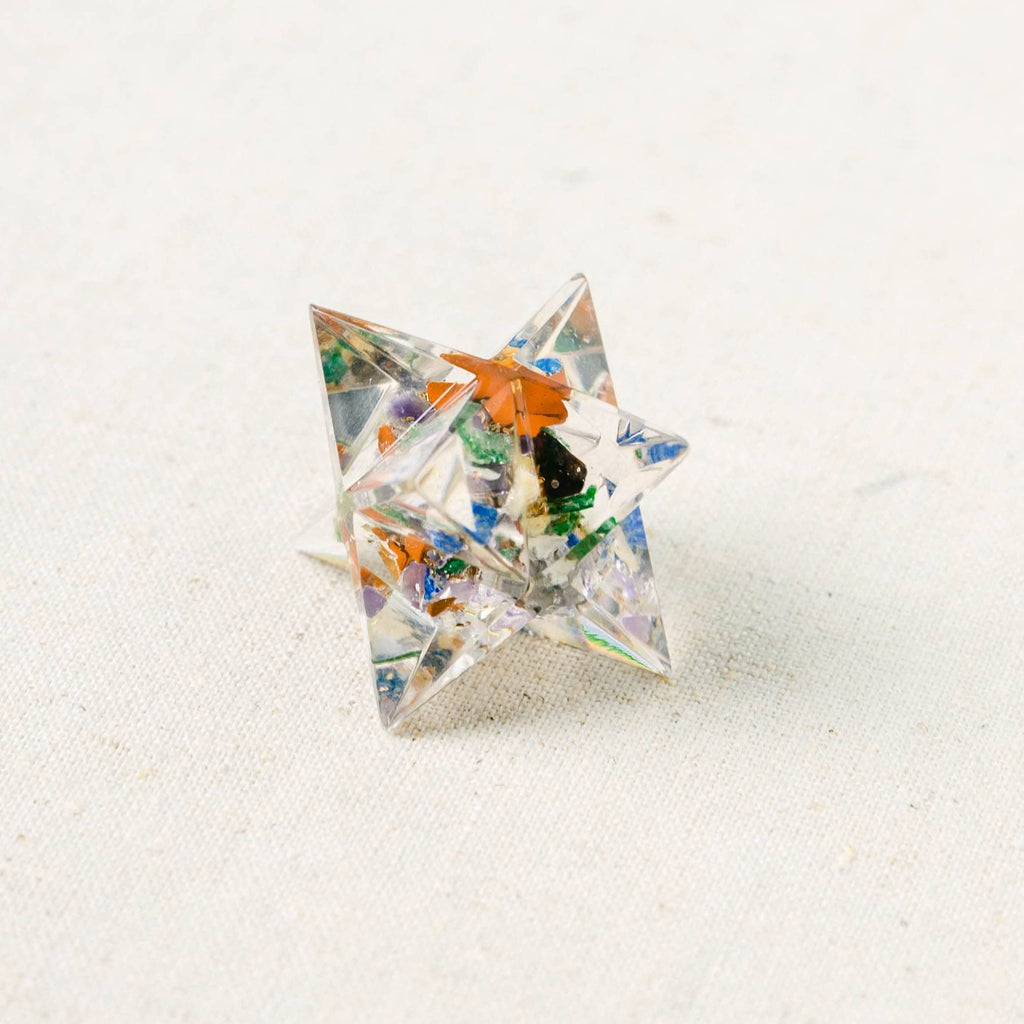 Tiny Gemstone Orgone Merkaba