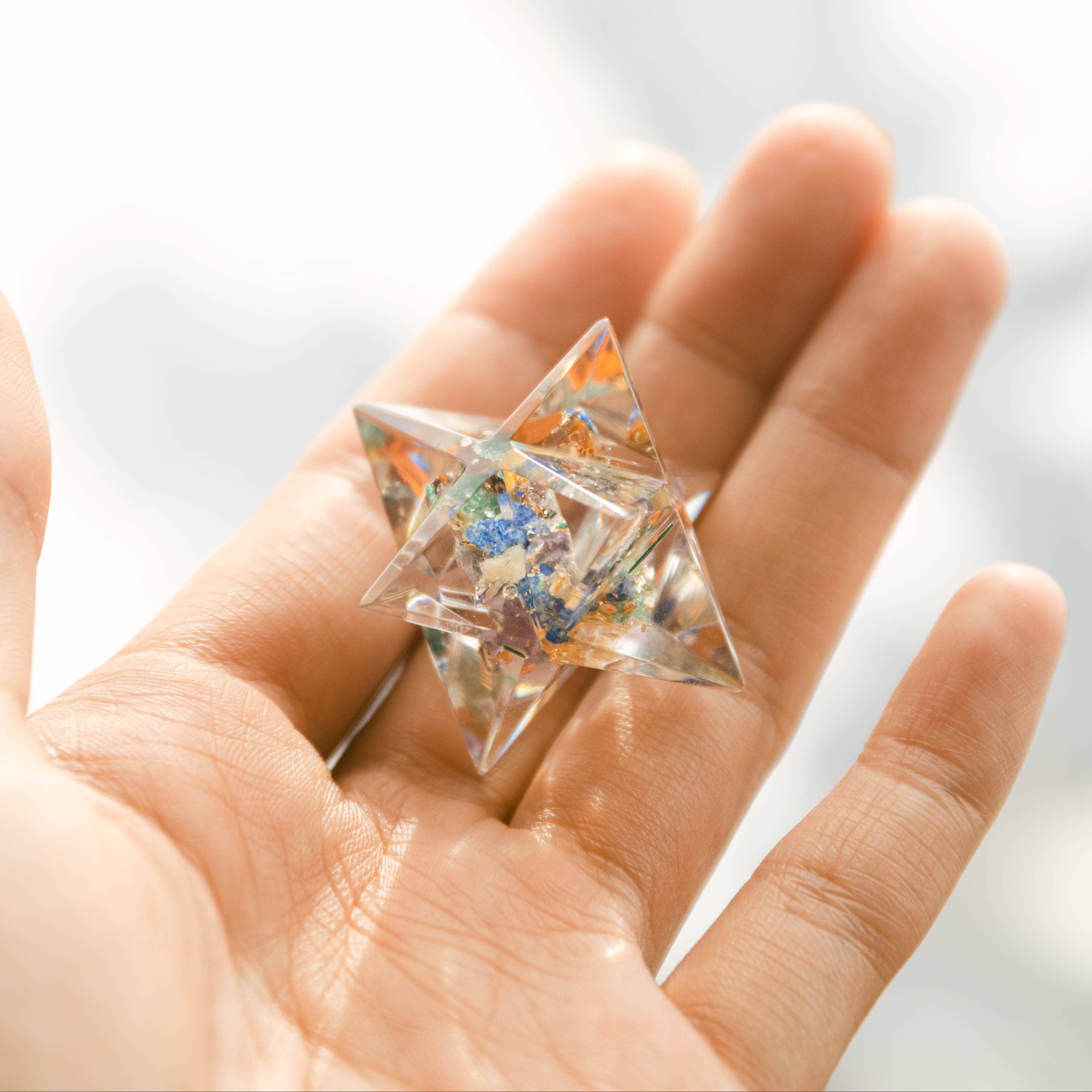 Tiny Gemstone Orgone Merkaba